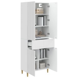 Ensemble de Meubles 2 pcs Blanc brillant 66 x 34,5 x 90 cm 620671620671