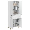 Ensemble de Meubles 2 pcs Blanc brillant 66 x 34,5 x 90 cm 620671620671