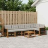 Ensemble de canapés d'extérieur 7 pcs Naturel et gris clair 620676620676
