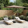 Parasol de jardin avec base 200 x 300 cm Polyester 620680620680