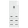 Ensemble de Meubles 2 pcs Blanc brillant 66 x 34,5 x 87 cm 620683620683