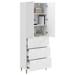 Ensemble de Meubles 2 pcs Blanc brillant 66 x 34,5 x 90 cm 620684620684