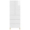 Ensemble de Meubles 2 pcs Blanc brillant 66 x 34,5 x 90 cm 620684620684