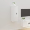 Meuble TV mural Blanc brillant 40x34,5x100 cm 620685620685