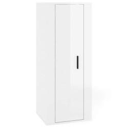 Meuble TV mural Blanc brillant 40x34,5x100 cm 620685620685