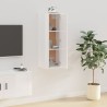 Meuble TV mural Blanc brillant 40x34,5x100 cm 620685620685