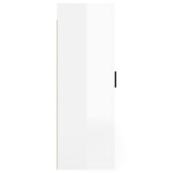 Meuble TV mural Blanc brillant 40x34,5x100 cm 620685620685