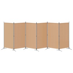 Paravent à 6 panneaux Beige 520 x 180 cm Tissu 620686620686