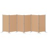 Paravent à 6 panneaux Beige 520 x 180 cm Tissu 620686620686