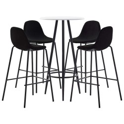 Ensemble de bar 5 pcs Tissu Noir 620687620687