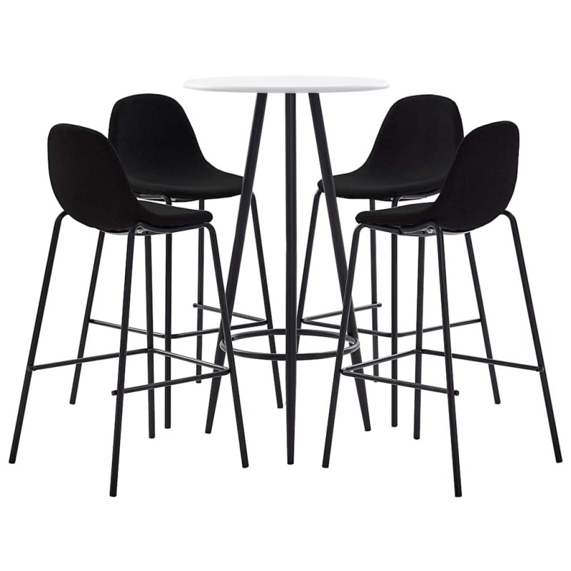 Ensemble de bar 5 pcs Tissu Noir 620687620687