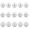 Ensemble de Boules de Noël XL 15 pc Argent Plastique 620694620694