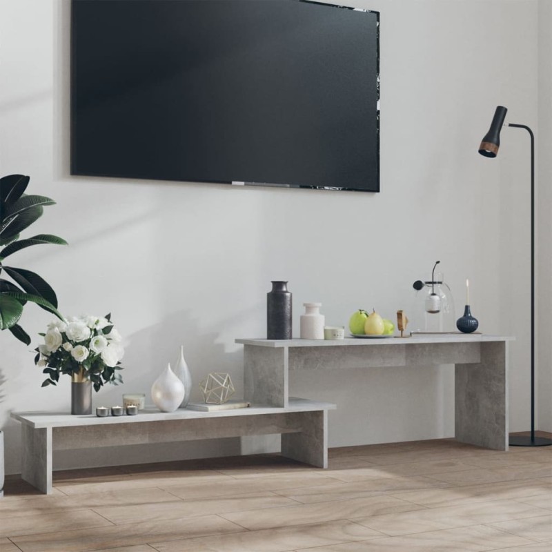 Meuble TV Gris béton 180x30x43 cm Bois d'ingénierie 620700620700