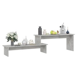 Meuble TV Gris béton 180x30x43 cm Bois d'ingénierie 620700620700