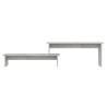 Meuble TV Gris béton 180x30x43 cm Bois d'ingénierie 620700620700