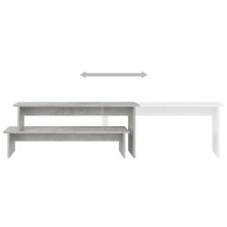 Meuble TV Gris béton 180x30x43 cm Bois d'ingénierie 620700620700