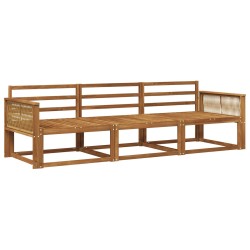 Ensemble de canapés d'extérieur 3 pcs Naturel 620707620707