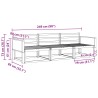Ensemble de canapés d'extérieur 3 pcs Naturel 620707620707