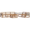 Ensemble de canapés d'extérieur 6 pcs Naturel 620716620716