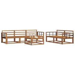 Ensemble de canapés d'extérieur 6 pcs Naturel 620716620716