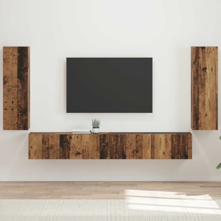 Ensemble de meuble TV mural 4 pcs 29,5 x 31 x 100 cm 620720620720