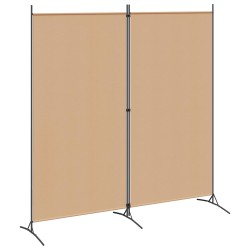 Paravent à 2 panneaux Beige 175 x 180 cm Tissu 620721620721