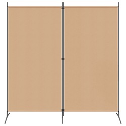 Paravent à 2 panneaux Beige 175 x 180 cm Tissu 620721620721