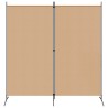 Paravent à 2 panneaux Beige 175 x 180 cm Tissu 620721620721