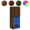 Meuble TV avec lumières LED chêne marron 40,5x30x102 cm 620722620722