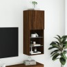 Meuble TV avec lumières LED chêne marron 40,5x30x102 cm 620722620722