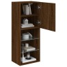 Meuble TV avec lumières LED chêne marron 40,5x30x102 cm 620722620722