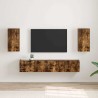 Meuble TV mural Montage mural 2 pcs Chêne fumé 30 x 31 x 60 cm 620728620728