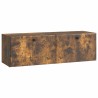 Meuble TV mural 98 x 31 x 30 cm Chêne fumé Bois d'ingénierie 620729620729