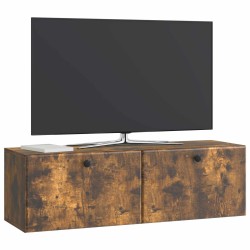 Meuble TV mural 98 x 31 x 30 cm Chêne fumé Bois d'ingénierie 620729620729