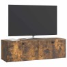 Meuble TV mural 98 x 31 x 30 cm Chêne fumé Bois d'ingénierie 620729620729