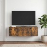 Meuble TV mural 98 x 31 x 30 cm Chêne fumé Bois d'ingénierie 620729620729