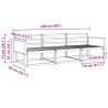Ensemble de canapés d'extérieur 3 pcs Naturel 620730620730