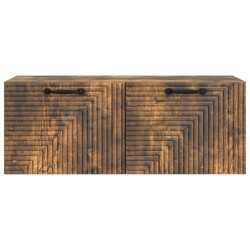 Meuble TV mural Chêne fumé 78,5 x 31 x 30 cm Bois d'ingénierie 620732620732