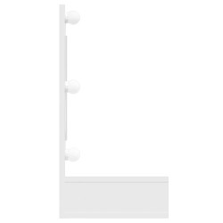 Armoire à miroir avec LED Blanc brillant 90x31,5x62 cm 620733620733