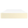 Matelas de lit à ressorts ensachés fermeté moyenne Crème 80x200x20cm Similicuir 620739620739