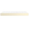 Matelas de lit à ressorts ensachés fermeté moyenne Crème 80x200x20cm Similicuir 620739620739