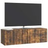 Meuble TV mural 98 x 31 x 30 cm Chêne fumé Bois d'ingénierie 620743620743