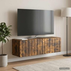 Meuble TV mural 98 x 31 x 30 cm Chêne fumé Bois d'ingénierie 620743620743