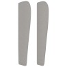 Tête de lit avec oreilles Gris clair 103x23x118/128 cm Tissu 620744620744