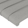 Tête de lit avec oreilles Gris clair 103x23x118/128 cm Tissu 620744620744