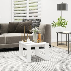 Table d'appoint Blanc 50x50x35 cm Bois d’ingénierie 620745620745