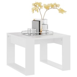 Table d'appoint Blanc 50x50x35 cm Bois d’ingénierie 620745620745