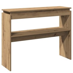 Table console chêne artisanal 102x30x80 cm bois d'ingénierie 620746620746