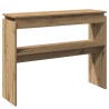 Table console chêne artisanal 102x30x80 cm bois d'ingénierie 620746620746