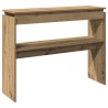 Table console chêne artisanal 102x30x80 cm bois d'ingénierie 620746620746